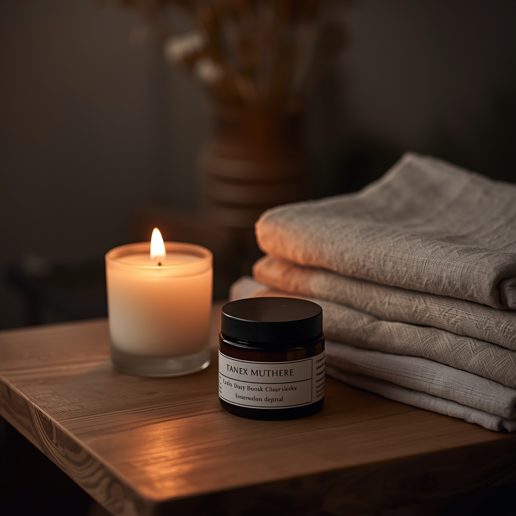 evining ritual candle, face cream