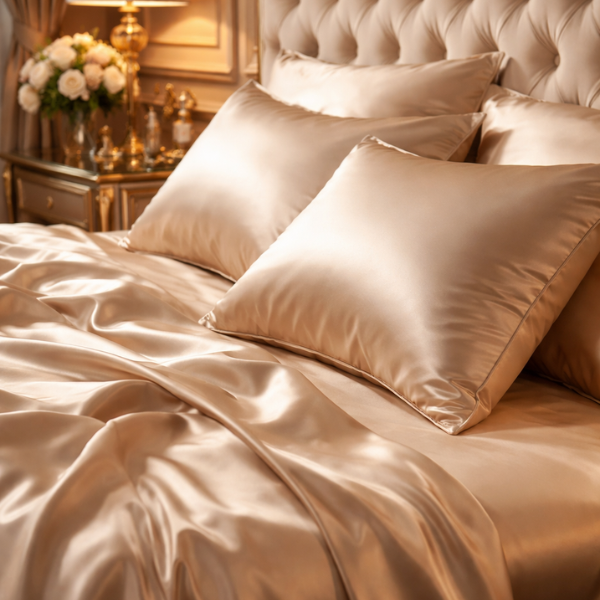 a silk pillowcase