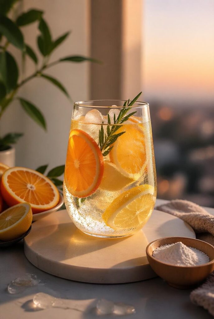 gpt image 2 a refreshing wellness mocktail in a glass with sparkling water citrus slices ora 0