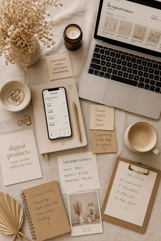gpt image 2 flat lay aesthetic mood board on a linen fabric background featuring a phone dis 0