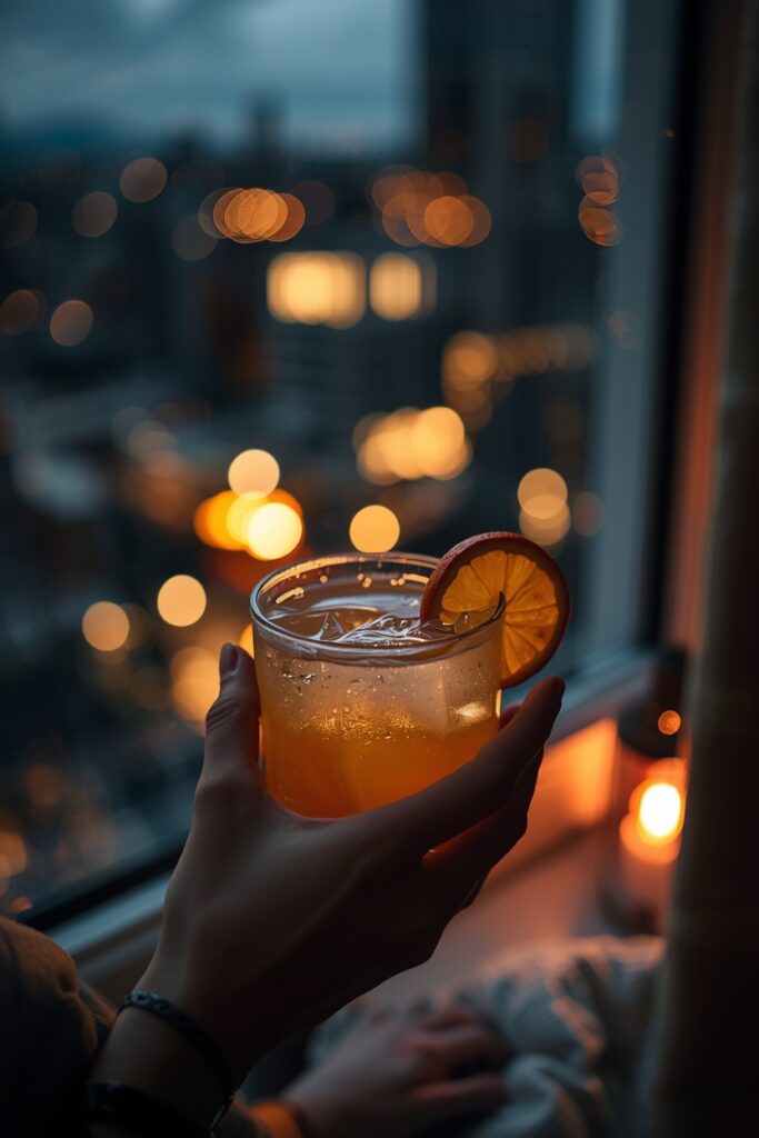 lucid origin a cozy nighttime self care moment showing hands holding a glass of magnesium cit 0