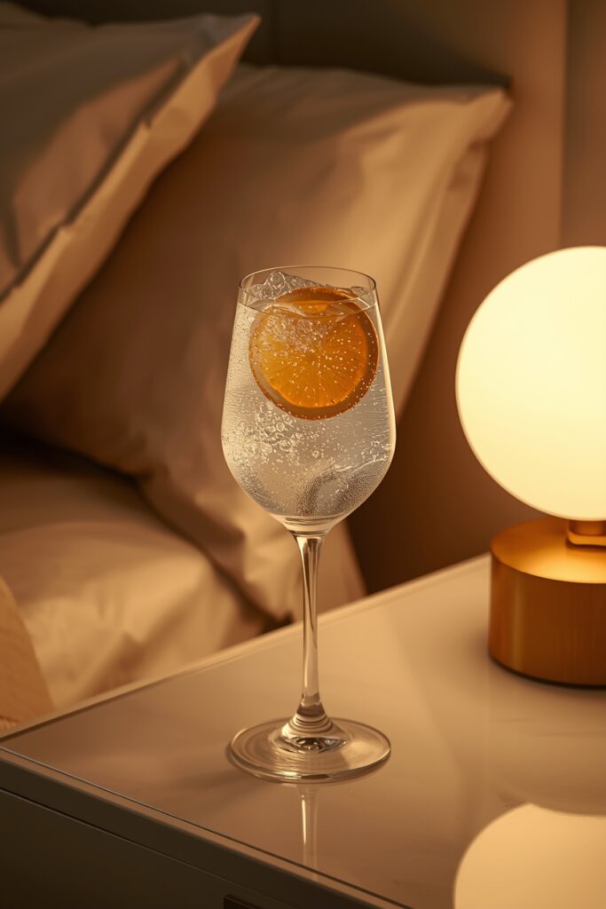 lucid origin a sleek glass filled with a sparkling magnesium citrus mocktail fizzy bubbles vi 0
