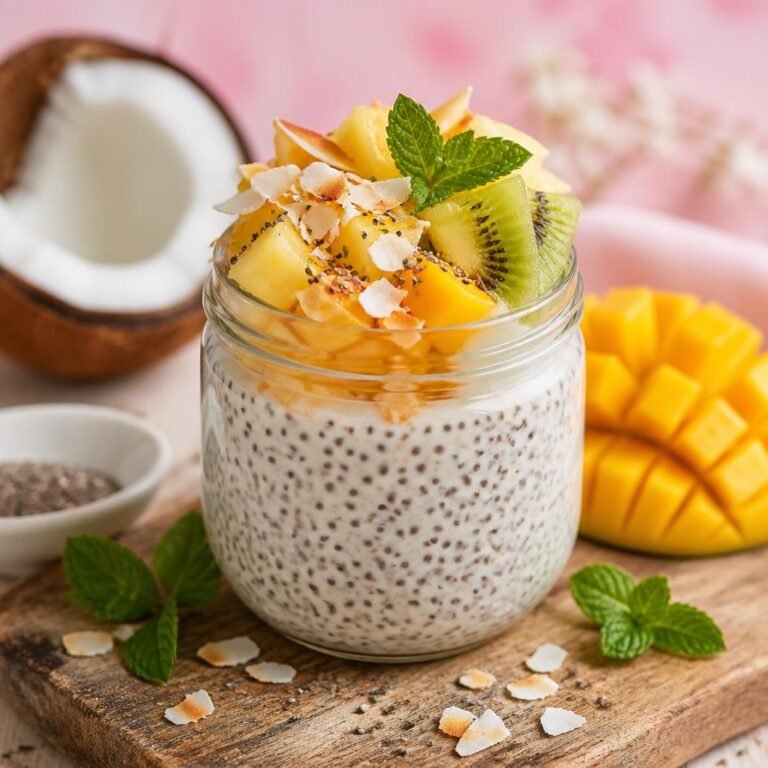 Coconut Chia Pudding (Soft Girl Dessert Breakfast)